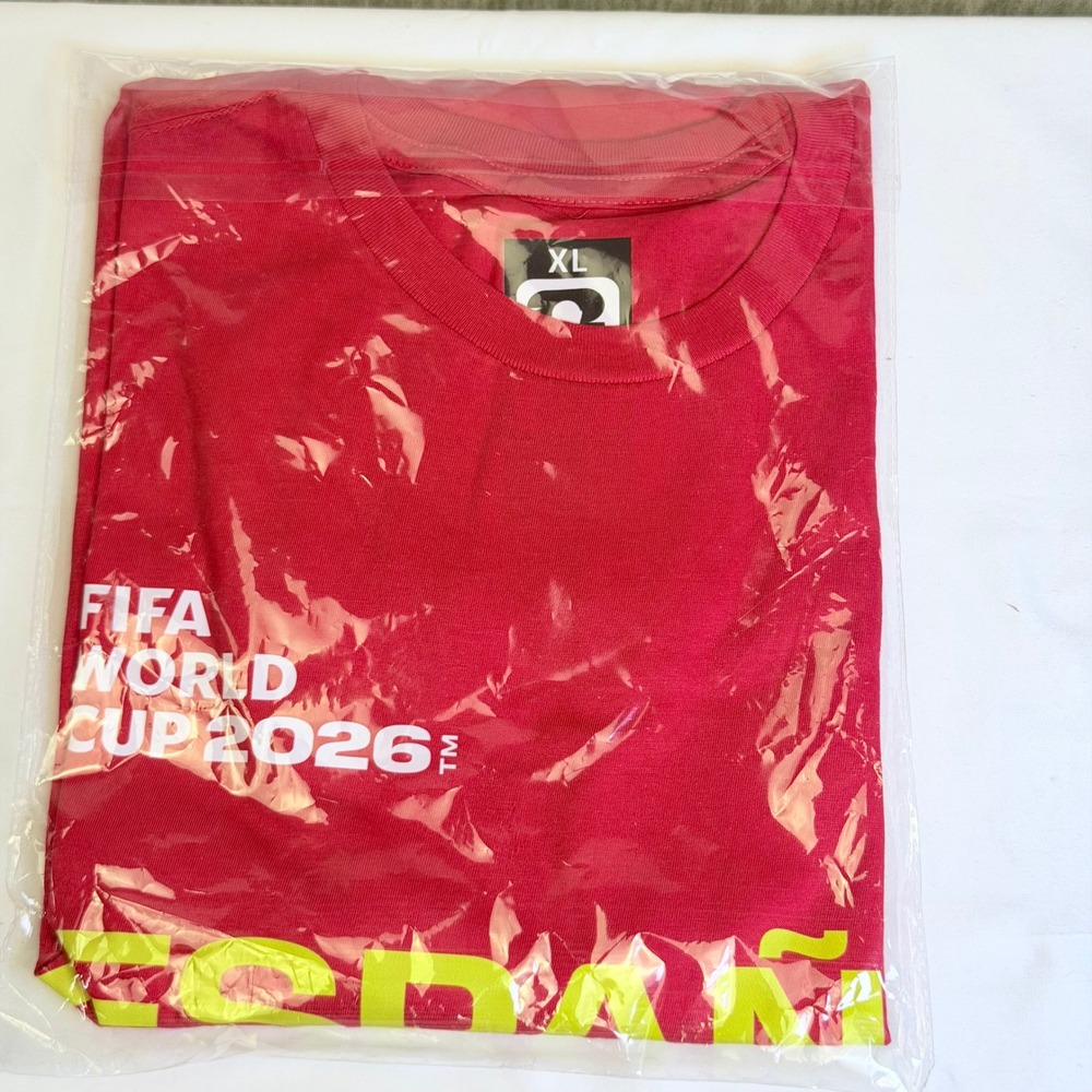 FIFA World Cup 2026 Spain Red Graphic T-Shirt XL We Are 26 Soccer Fan Tee